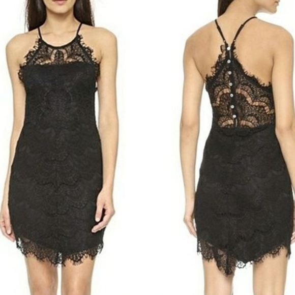 Free People Dresses & Skirts - EUC Free People She's Got It lace black slip dress